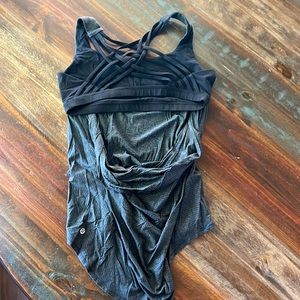 Lululemon wild tank - 10 - EUC - heathered black